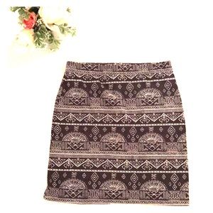 Billabong Mini Skirt Aztec Pattern